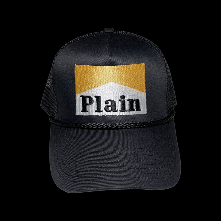 PLAIN MARLBORO BLACK TRUCKER CAP